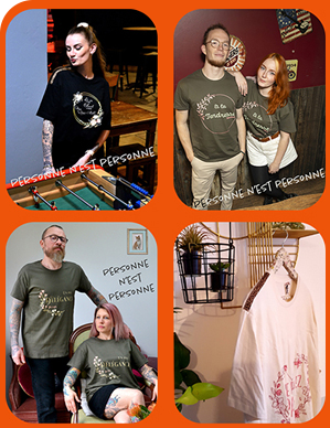 Collection de vêtement tee shirt et accessoire au message humoristique